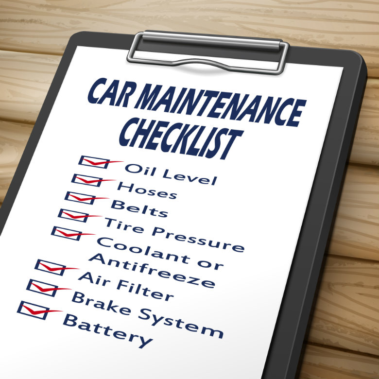 routine maintenance car checklist